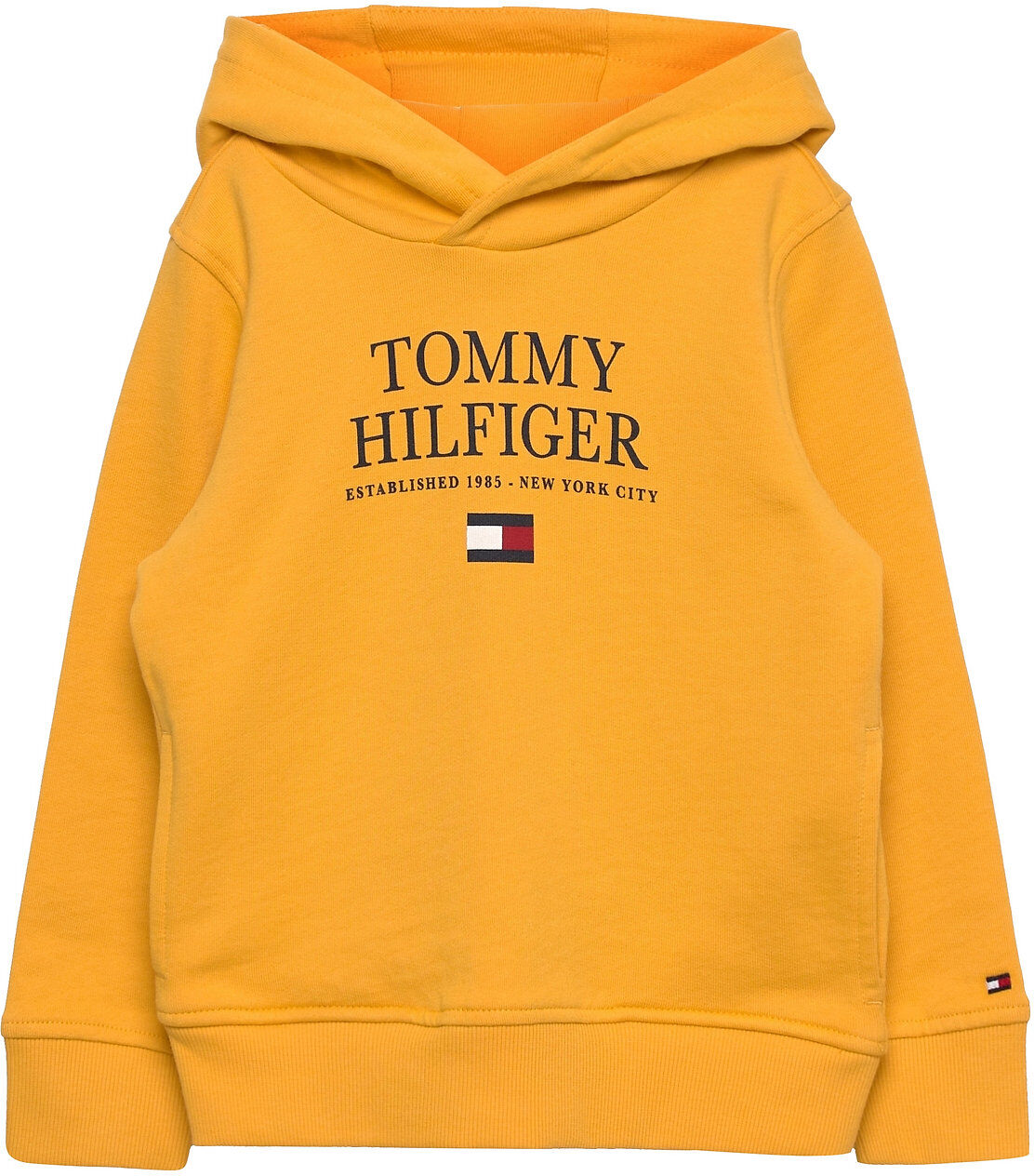 Tommy Hilfiger Th Logo Hoodie Hettegenser Genser Gul Tommy Hilfiger