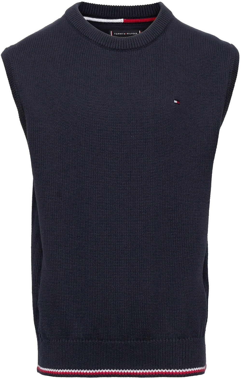 Tommy Hilfiger Cable Vest Vest Blå Tommy Hilfiger