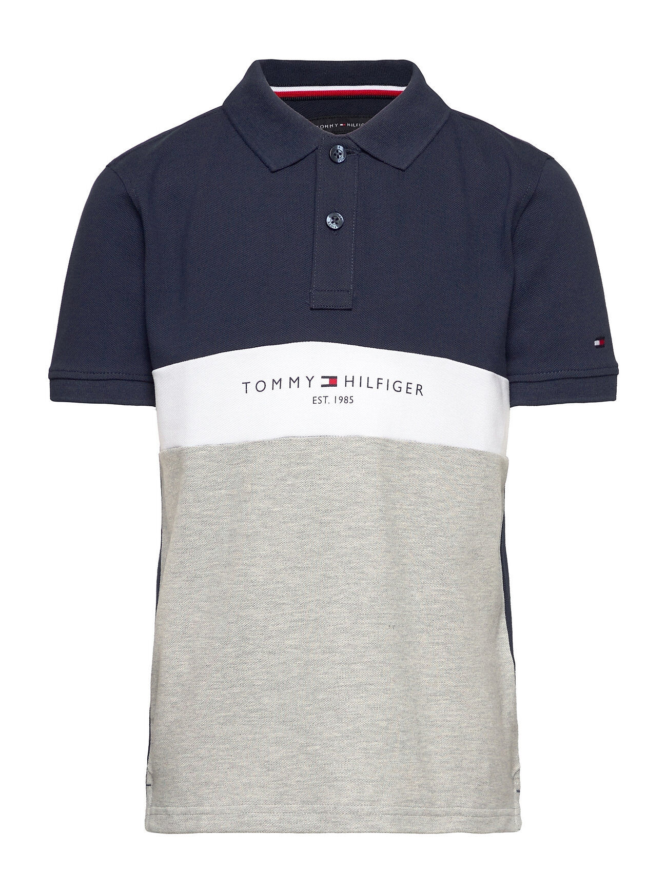 Tommy Hilfiger Colorblock Polo S/S T-shirts Polo Shirts Short-sleeved Polo Shirts Multi/mønstret Tommy Hilfiger