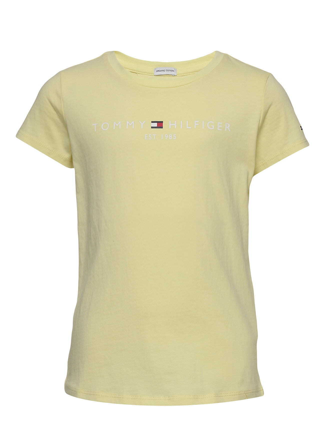 Tommy Hilfiger Essential Tee S/S T-shirts Short-sleeved Gul Tommy Hilfiger