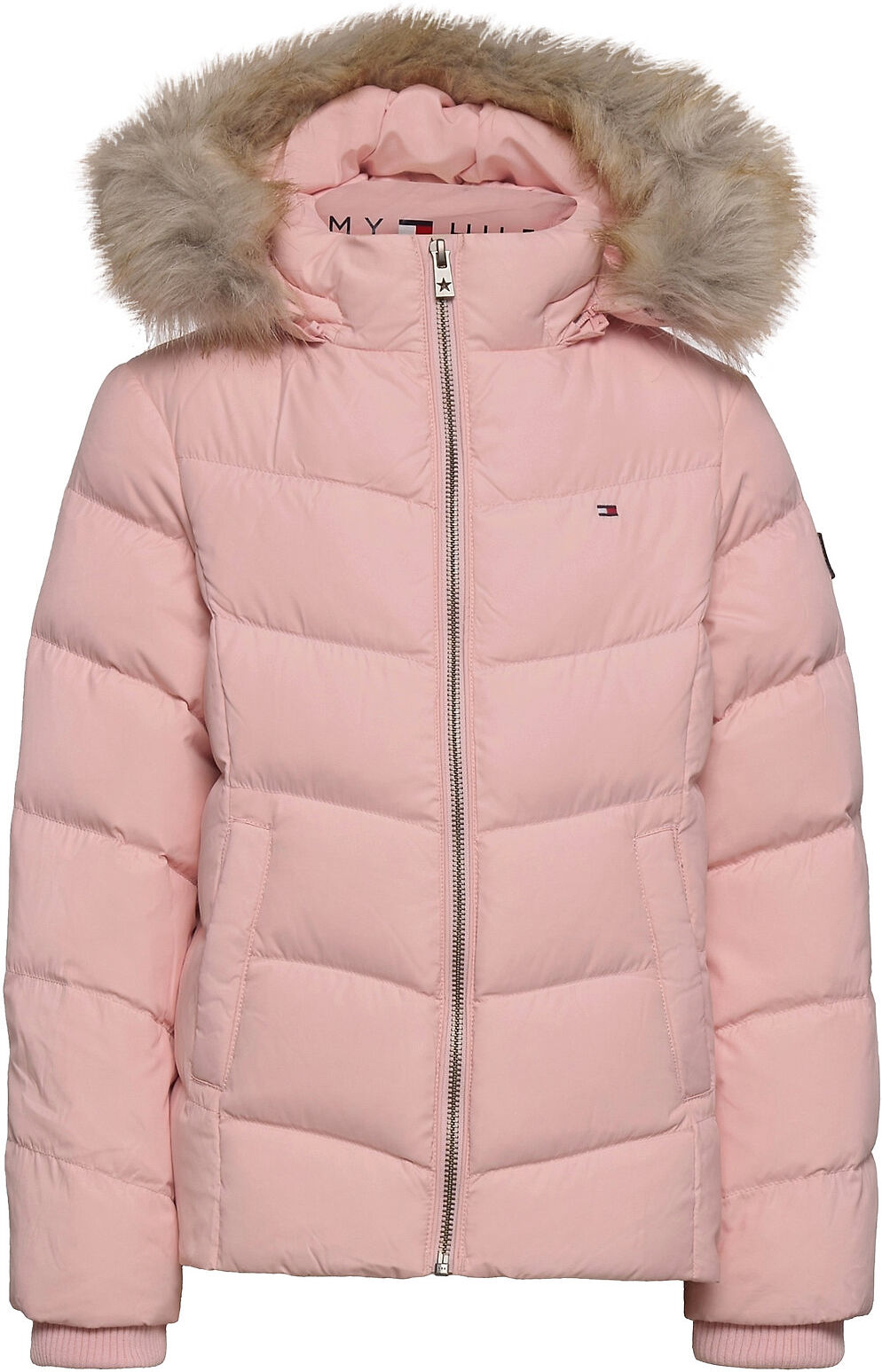 Tommy Hilfiger Essential Down Jacket Fôret Jakke Rosa Tommy Hilfiger