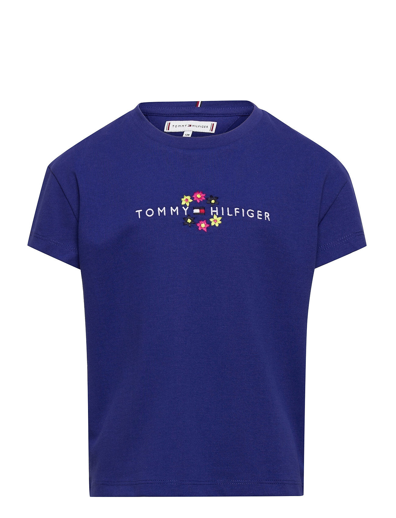 Tommy Hilfiger Floral Tee S/S T-shirts Short-sleeved Blå Tommy Hilfiger