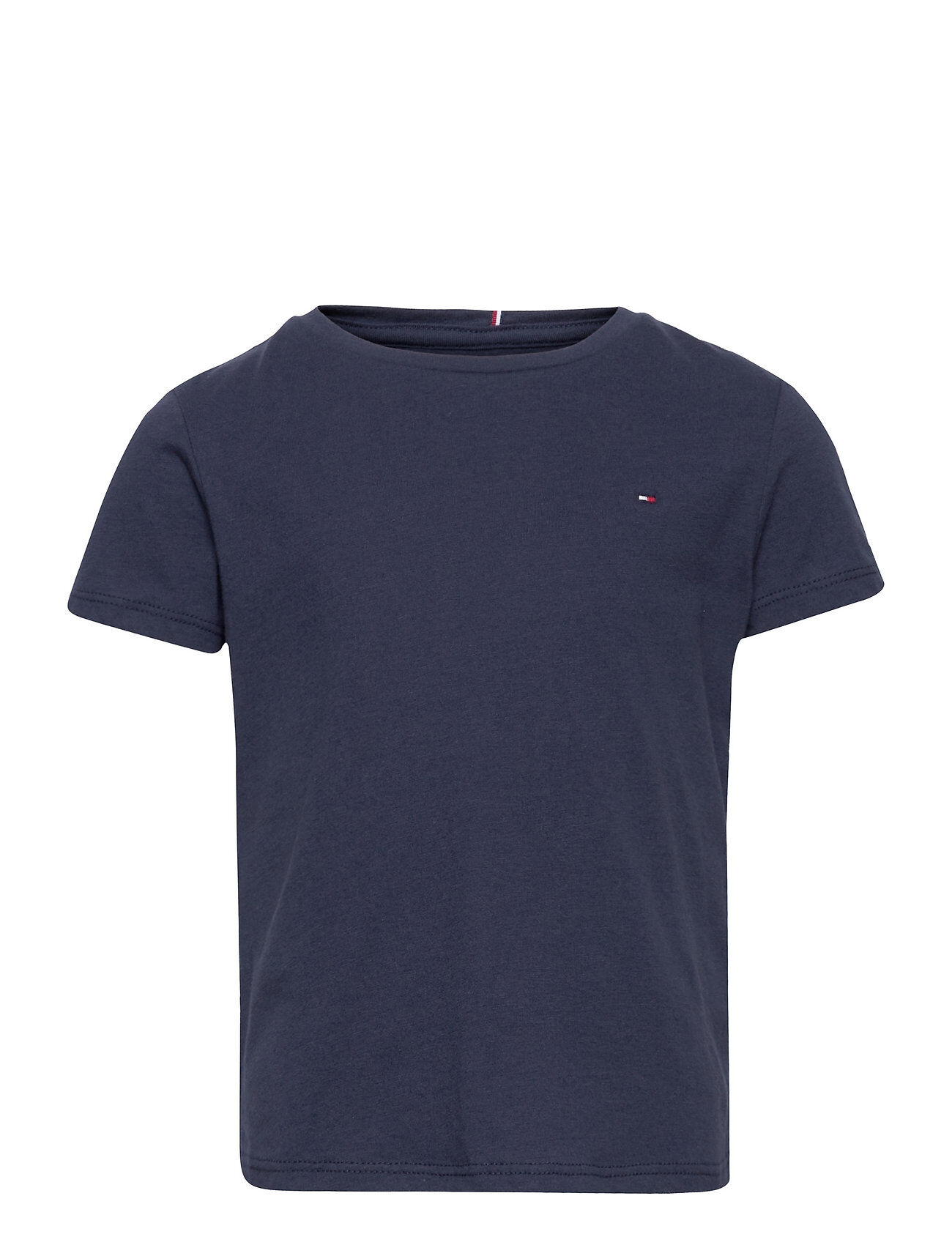 Tommy Hilfiger Essential Knit Top S/S T-shirts Short-sleeved Blå Tommy Hilfiger