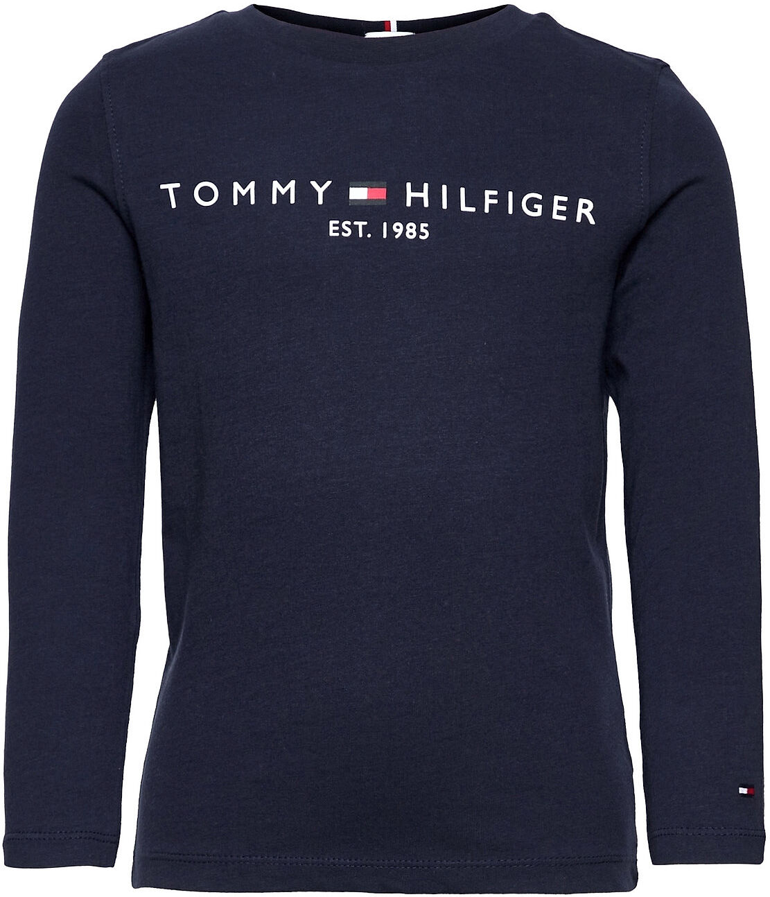 Tommy Hilfiger Essential Tee L/S T-shirts Long-sleeved T-shirts Svart Tommy Hilfiger