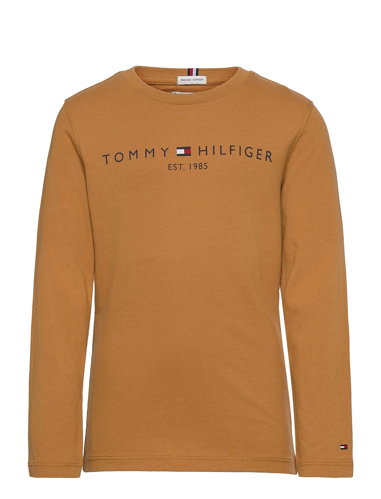 Tommy Hilfiger Essential Tee L/S T-shirts Long-sleeved T-shirts Beige Tommy Hilfiger