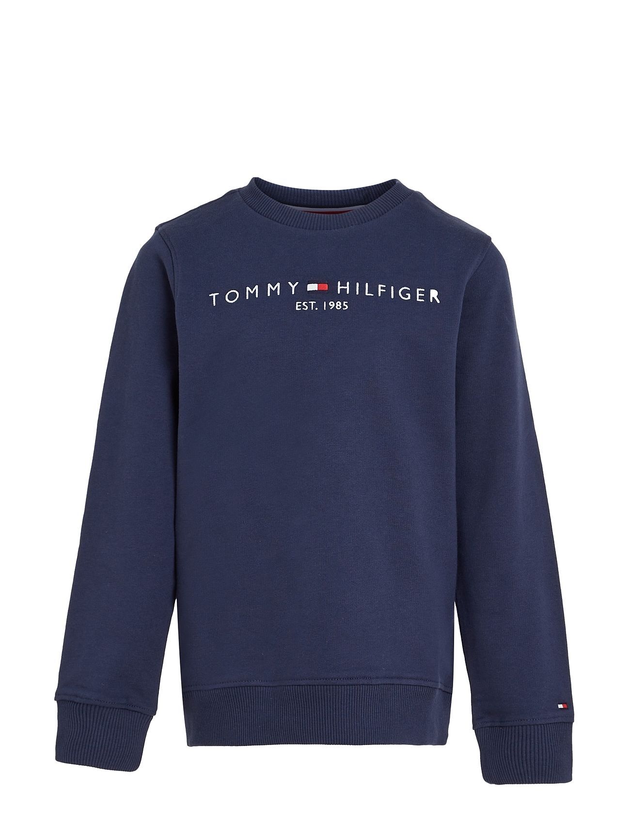Tommy Hilfiger Essential Sweatshirt Sweat-shirt Genser Blå Tommy Hilfiger