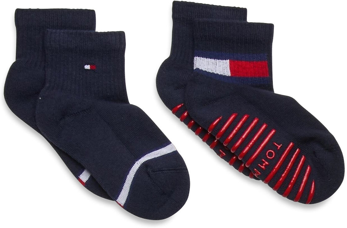 Tommy Hilfiger Th Baby Sock 2P Flag Sock Socks & Tights Socks Svart Tommy Hilfiger