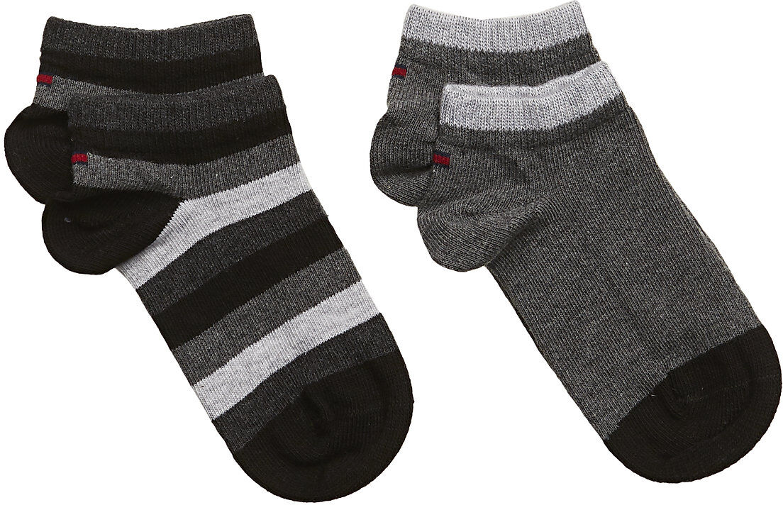 Tommy Hilfiger Th Kids Basic Stripe Quarter 2P Socks & Tights Socks Multi/mønstret Tommy Hilfiger