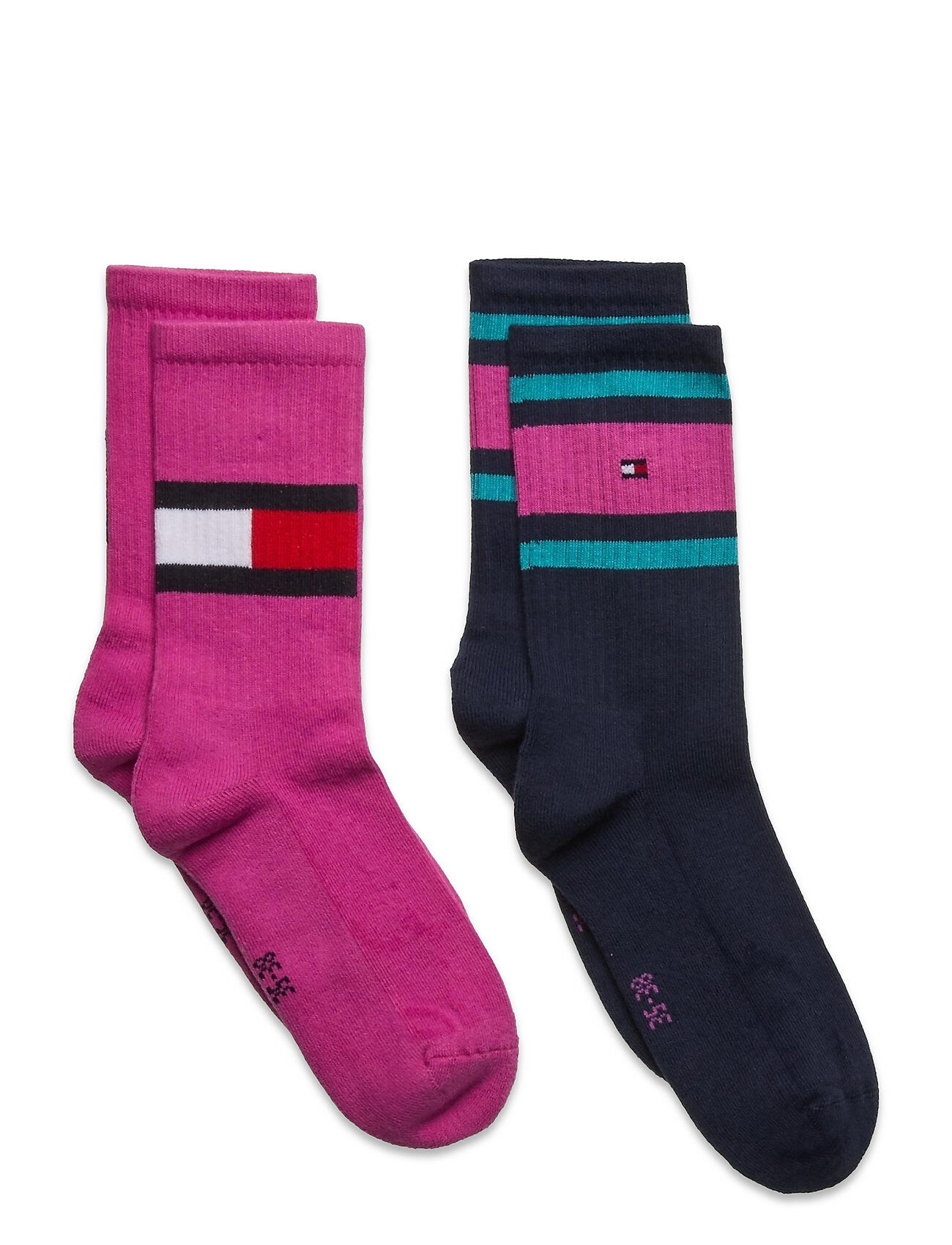 Tommy Hilfiger Th Kids Flag 2P Night & Underwear Socks Rosa Tommy Hilfiger