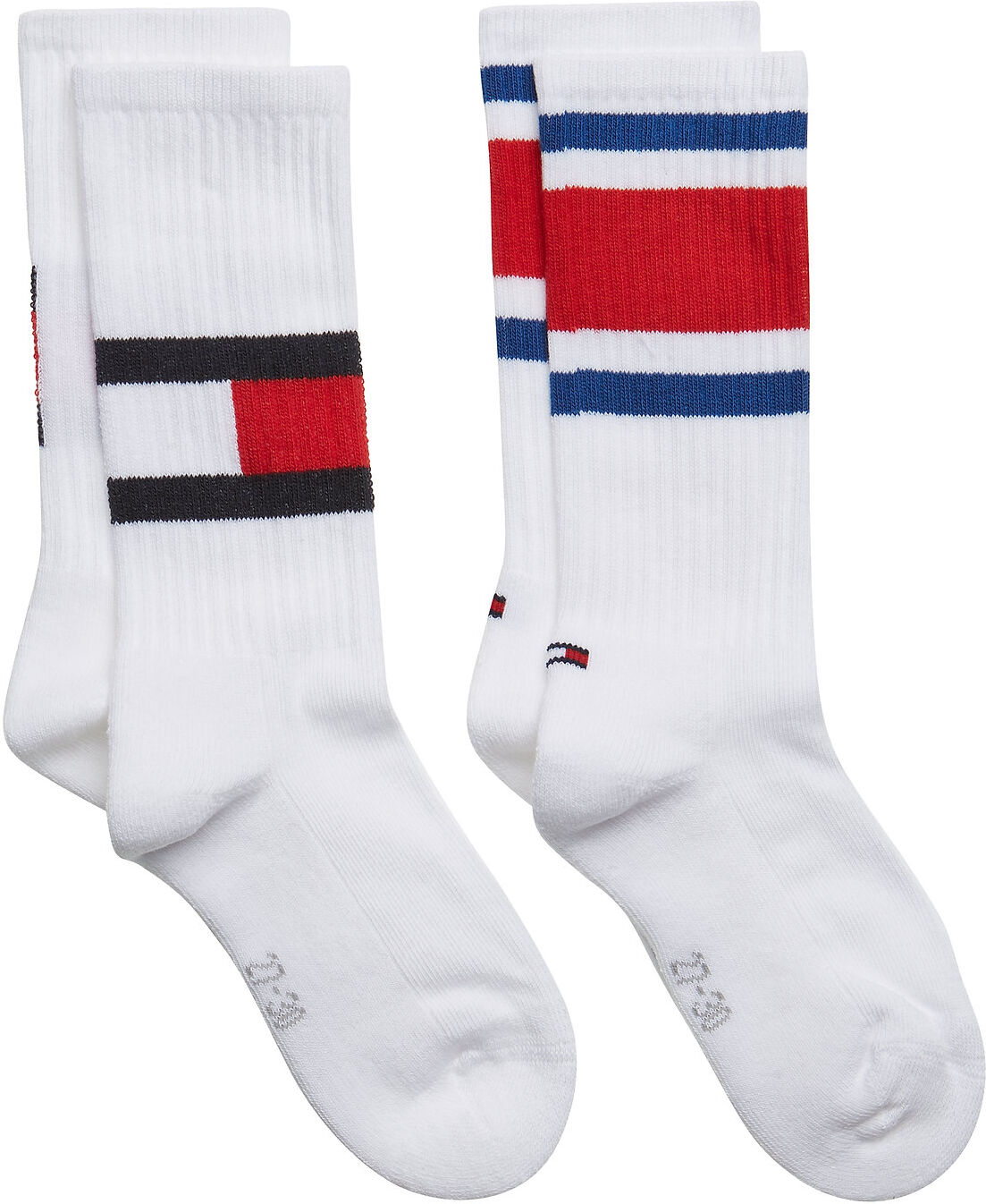 Tommy Hilfiger Th Kids Flag 2P Socks & Tights Socks Hvit Tommy Hilfiger