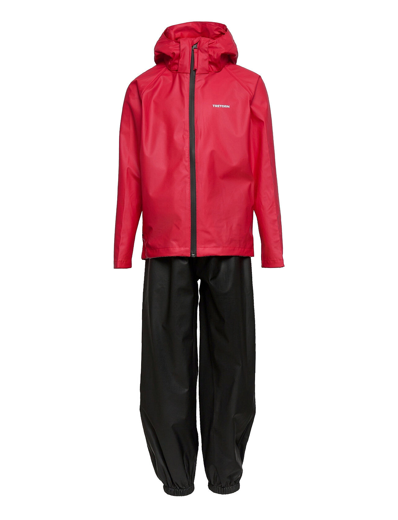 Tretorn Kids Packable Rainset Outerwear Coveralls Rainwear Sets & Coveralls Rød Tretorn