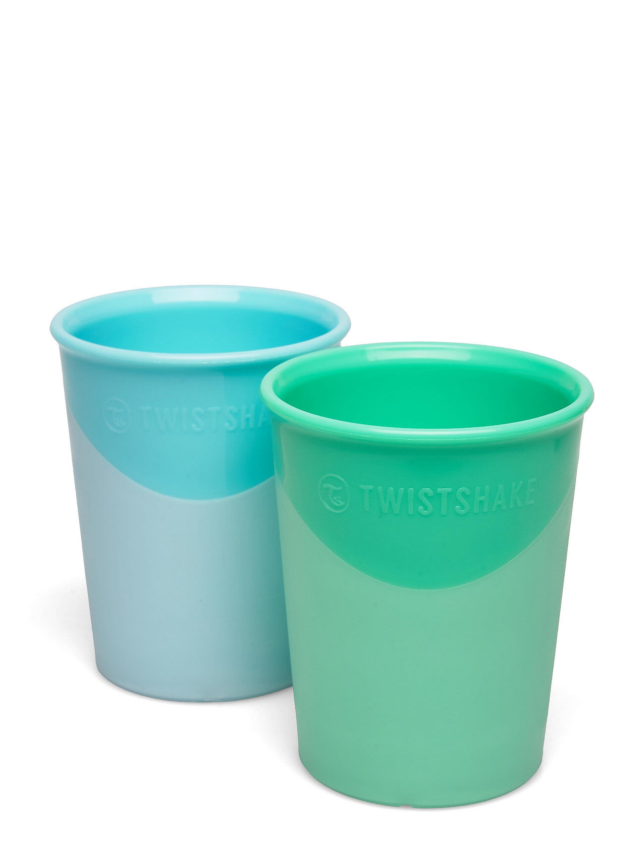 Twistshake 2X Cup 170Ml 6+M Pastel Blue Green Home Meal Time Cups & Mugs Cups Grønn Twistshake