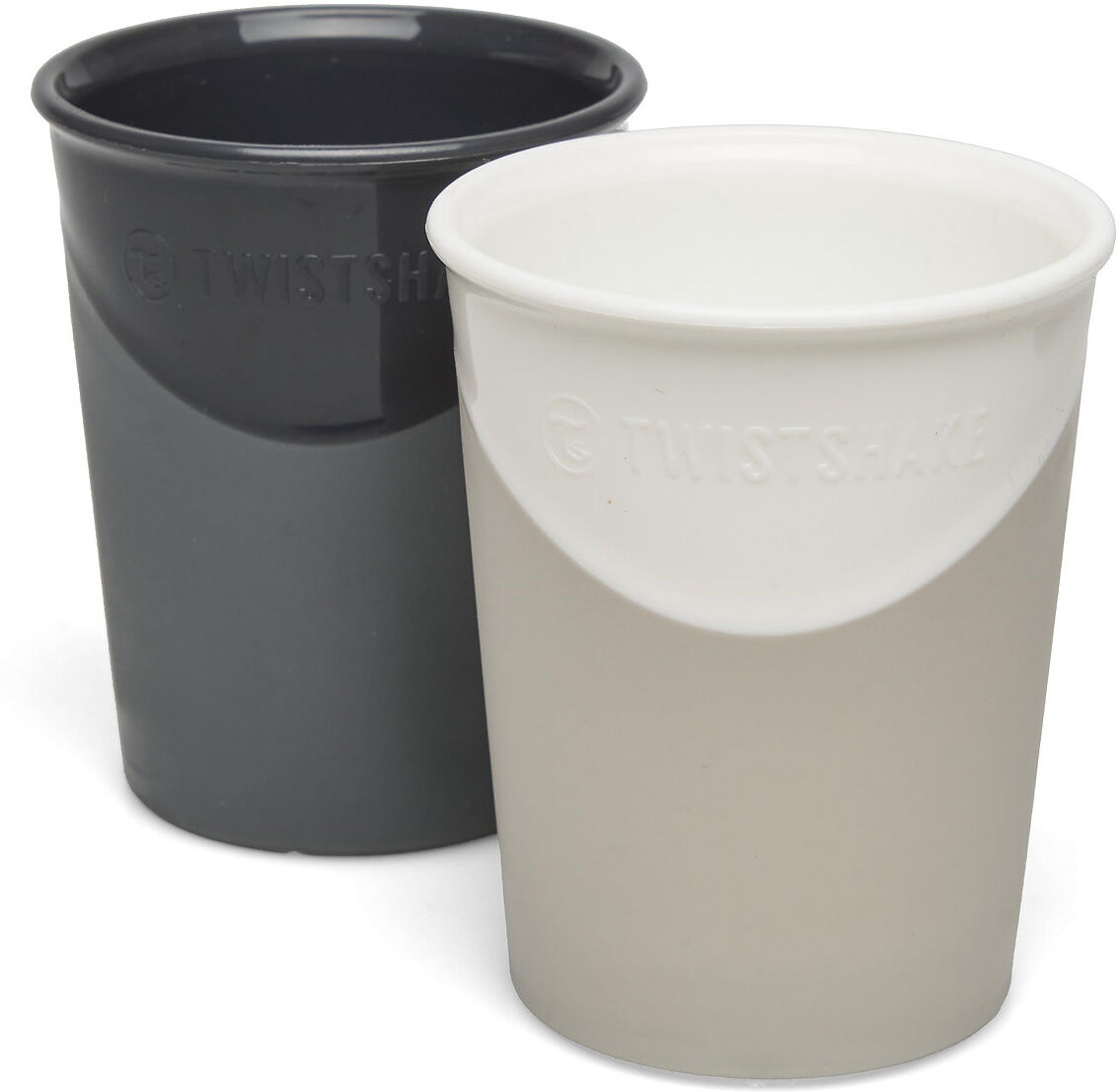 Twistshake 2X Cup 170Ml 6+M Black White Home Meal Time Cups & Mugs Cups Svart Twistshake