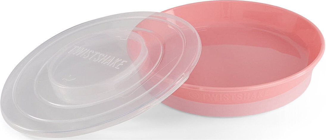 Twistshake Plate 6+M Pastel Pink Home Meal Time Plates & Bowls Plates Rosa Twistshake