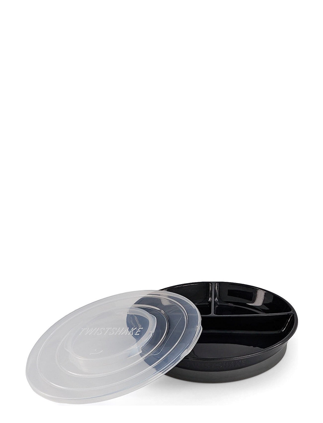Twistshake Divided Plate 6+M Black Home Meal Time Plates & Bowls Plates Svart Twistshake