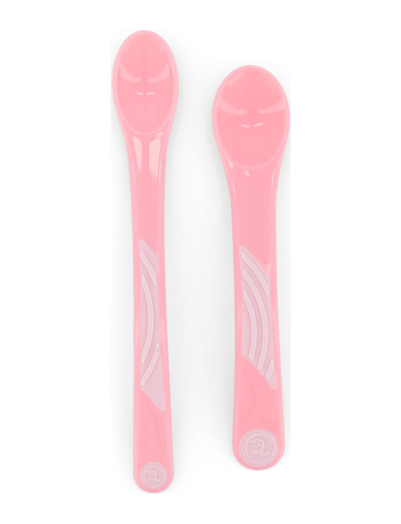 Twistshake 2X Feeding Spoon Set 4+M Pastel Pink Home Meal Time Cutlery Rosa Twistshake