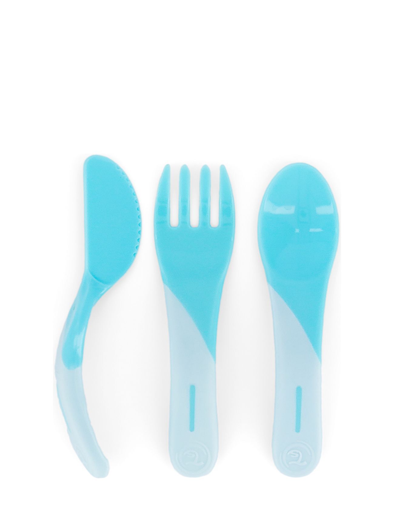 Twistshake Learn Cutlery 6+M Pastel Blue Home Meal Time Cutlery Blå Twistshake