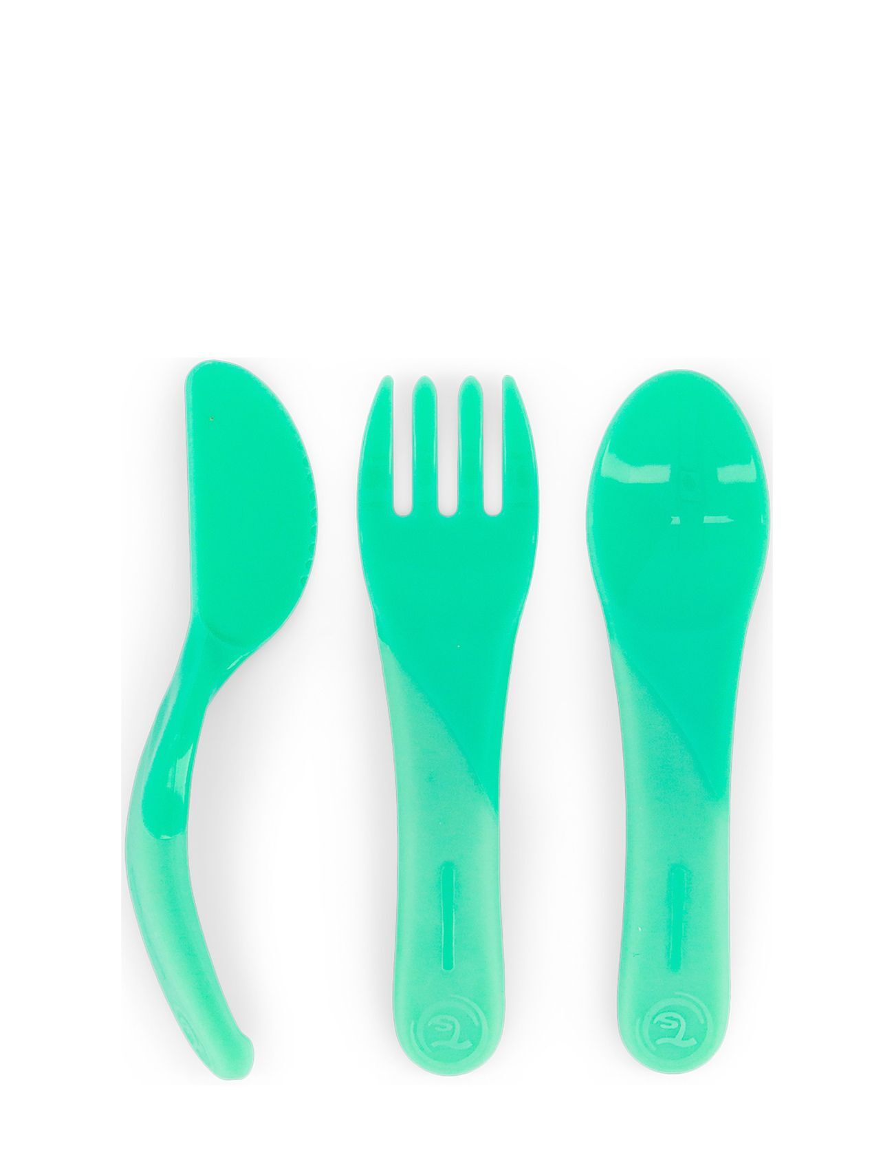Twistshake Learn Cutlery 6+M Pastel Green Home Meal Time Cutlery Grønn Twistshake