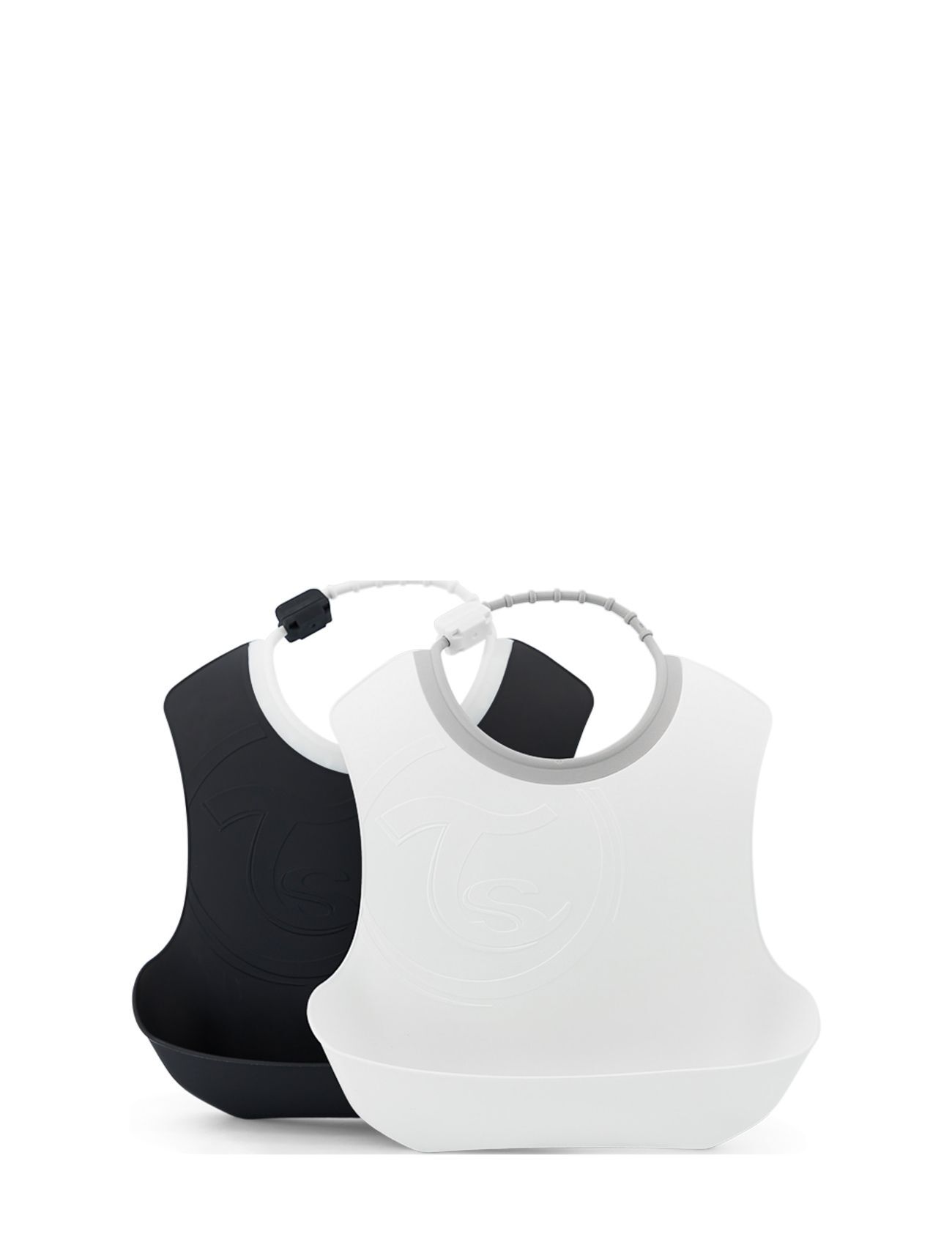 Twistshake 2X Bib 4+M Black White Home Meal Time Bibs Multi/mønstret Twistshake