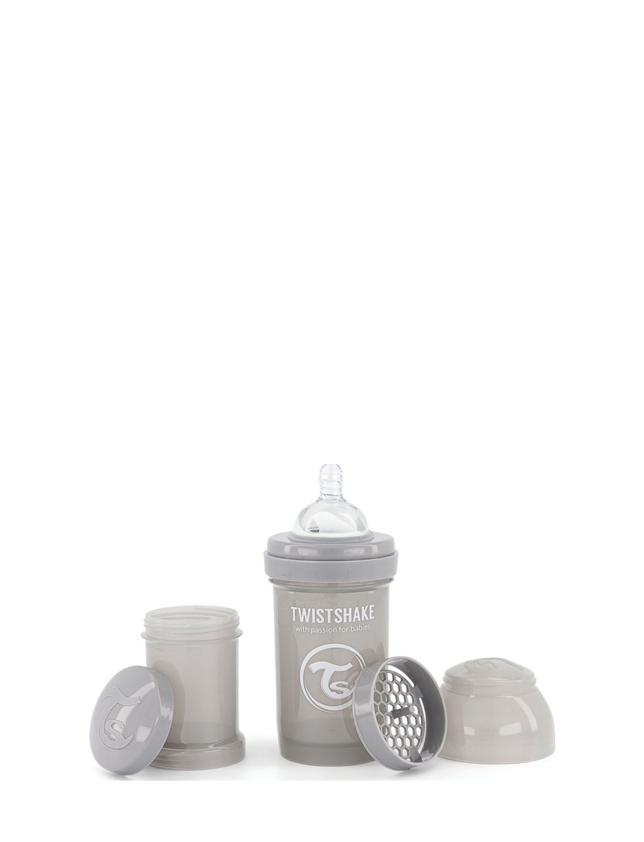 Twistshake Anti-Colic 180Ml Pastel Grey Baby & Maternity Baby Feeding Baby Bottles Grå Twistshake