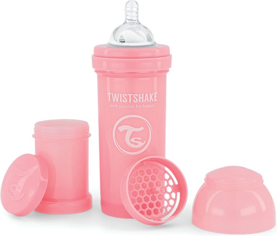 Twistshake Anti-Colic 260Ml Pastel Pink Baby & Maternity Baby Feeding Baby Bottles Rosa Twistshake