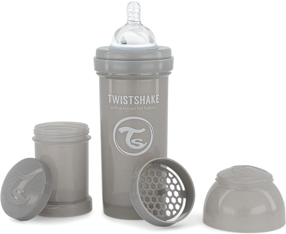 Twistshake Anti-Colic 260Ml Pastel Grey Baby & Maternity Baby Feeding Baby Bottles Grå Twistshake