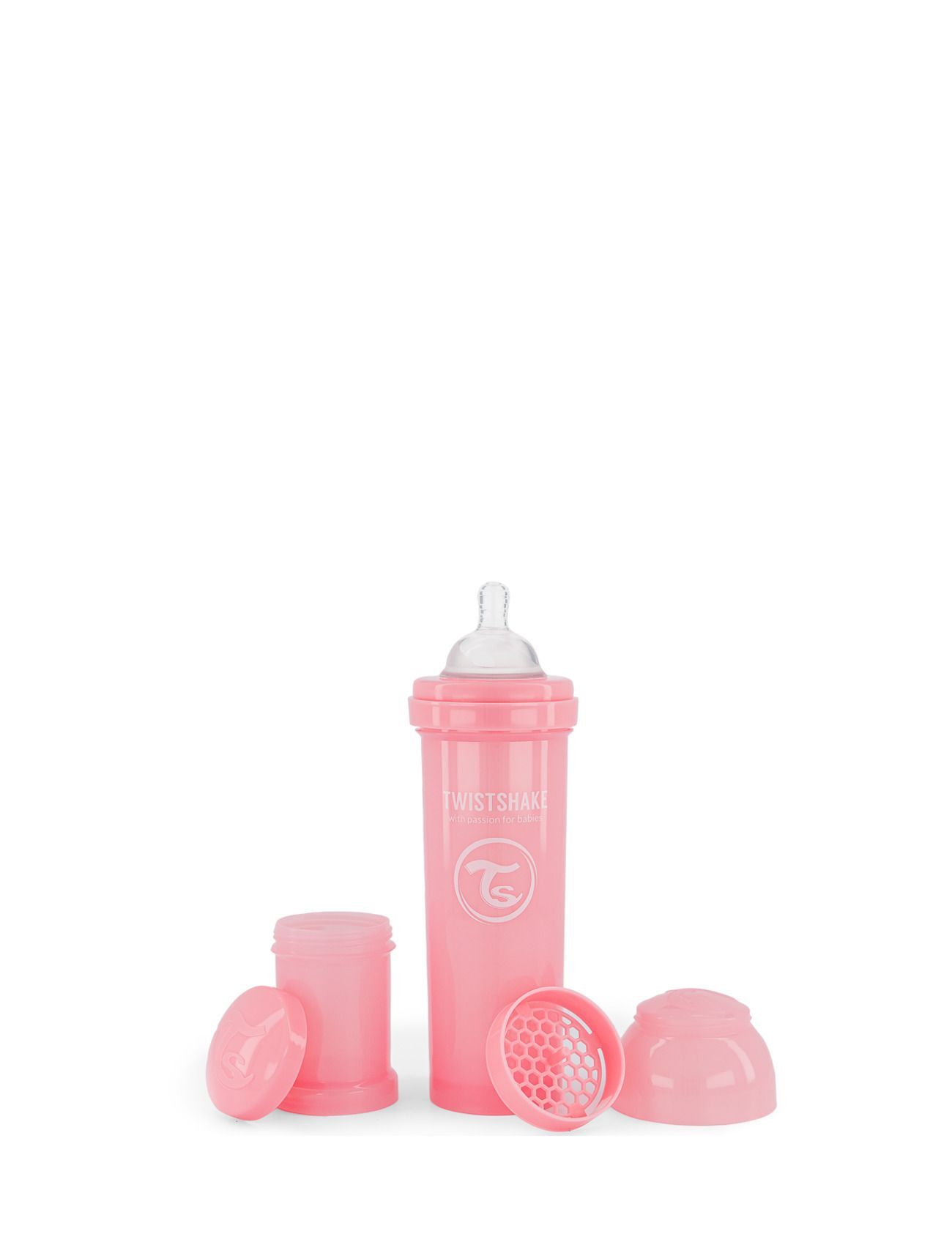 Twistshake Anti-Colic 330Ml Pastel Pink Baby & Maternity Baby Feeding Baby Bottles Rosa Twistshake