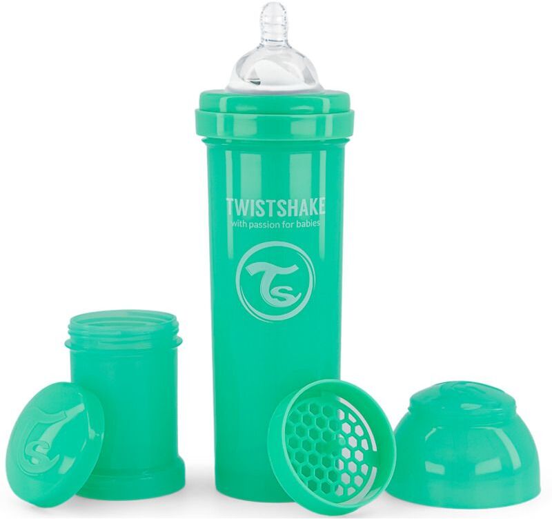 Twistshake Anti-Colic 330Ml Pastel Green Baby & Maternity Baby Feeding Baby Bottles Grønn Twistshake