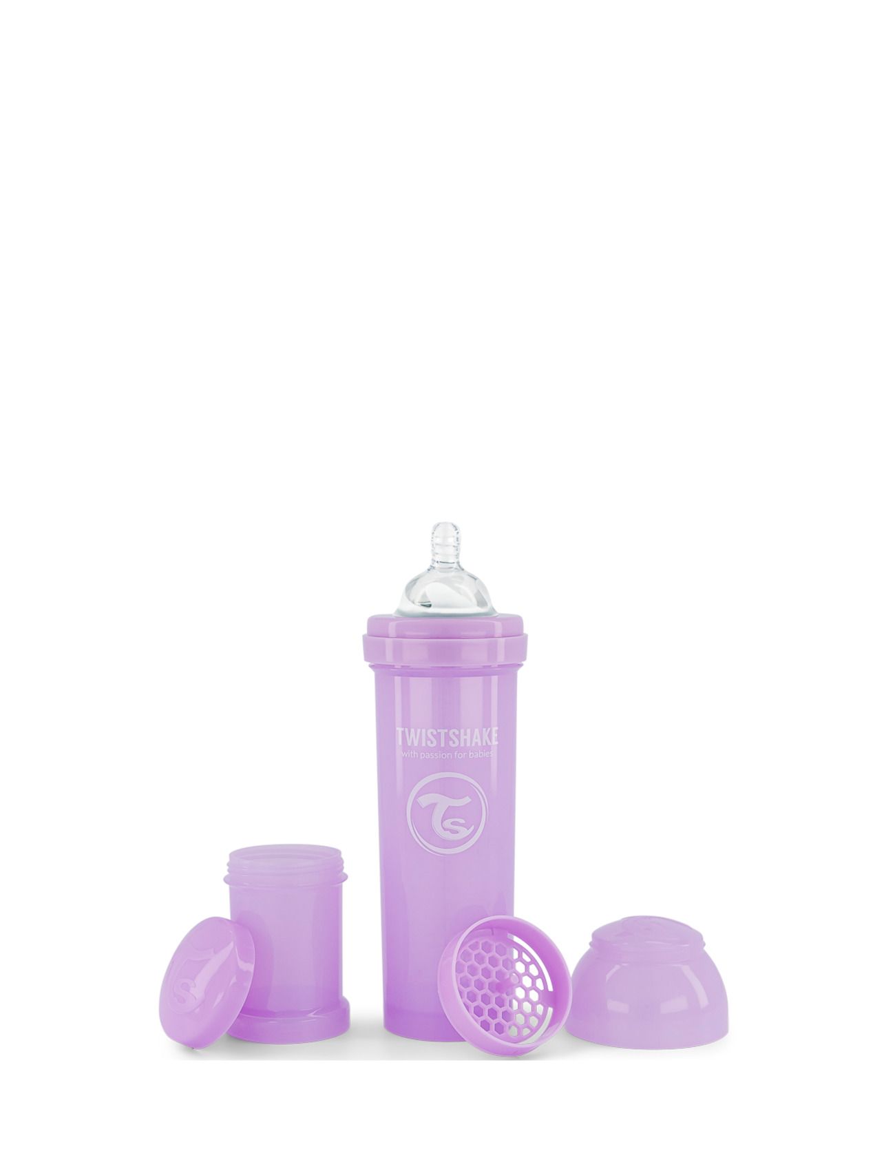 Twistshake Anti-Colic 330Ml Pastel Purple Baby & Maternity Baby Feeding Baby Bottles Lilla Twistshake