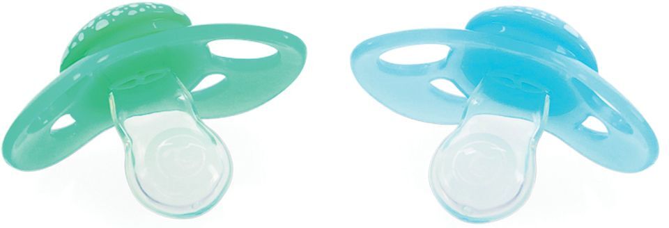 Twistshake 2X Pacifier 6+M Pastel Blue Green Baby & Maternity Pacifiers Grønn Twistshake