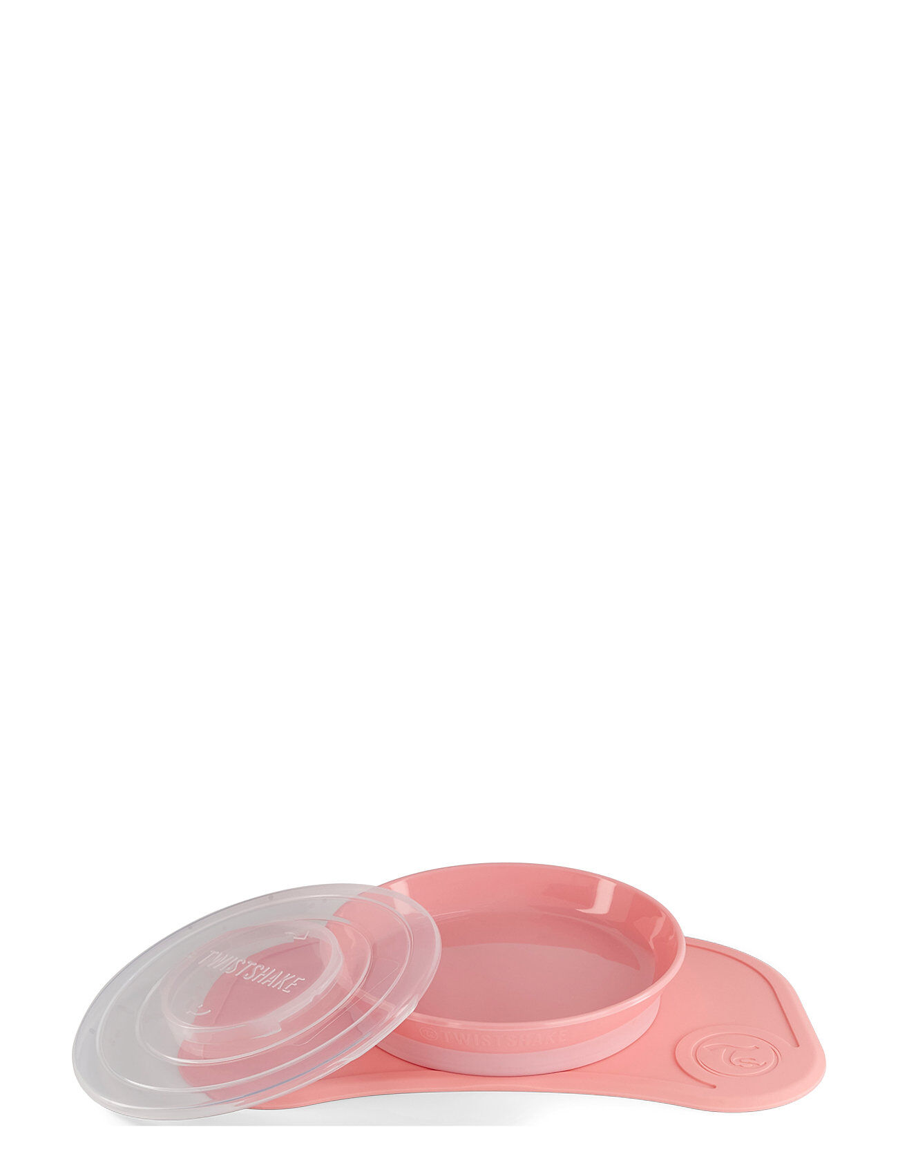 Twistshake Click-Mat Mini + Plate Pastel Pink Home Meal Time Plates & Bowls Plates Rosa Twistshake