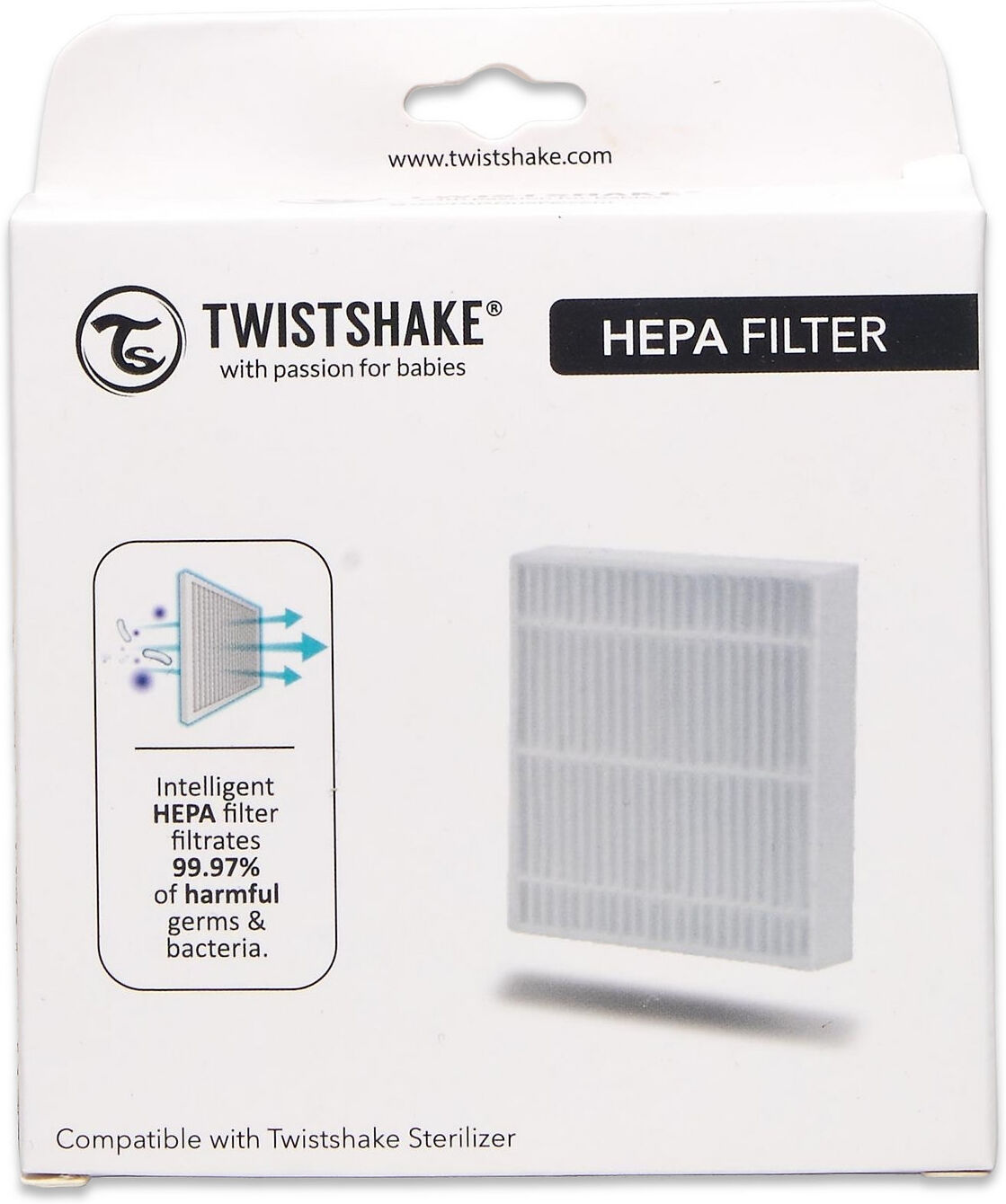 Twistshake 5In1 Steam Sterilizer Hepa Filter Baby & Maternity Baby Safety Hvit Twistshake