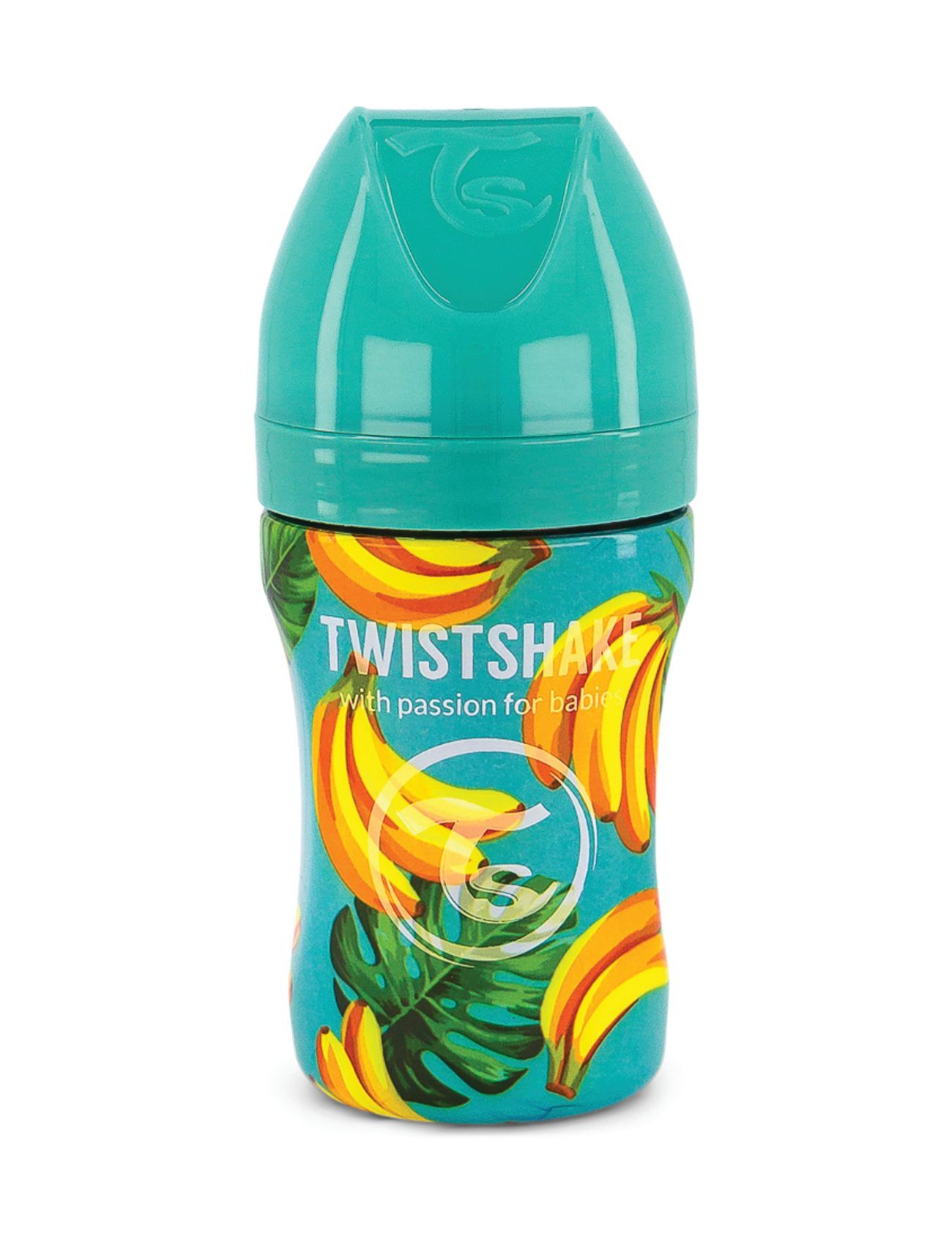 Twistshake Anti-Colic Stainless Steel 260Ml Banana Baby & Maternity Baby Feeding Baby Bottles Multi/mønstret Twistshake