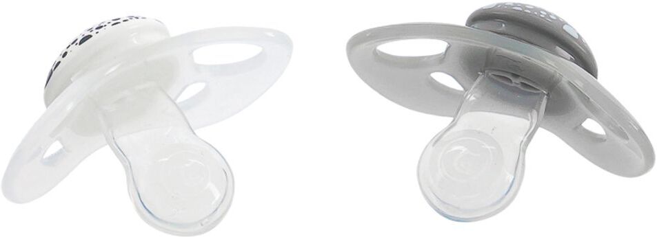 Twistshake 2X Pacifier 6+M Pastel Grey White Baby & Maternity Pacifiers Grå Twistshake