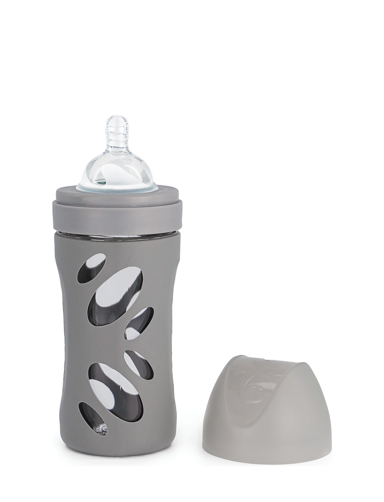 Twistshake Anti-Colic Glass Bottle 260Ml Pastel Grey Baby & Maternity Baby Feeding Baby Bottles Grå Twistshake