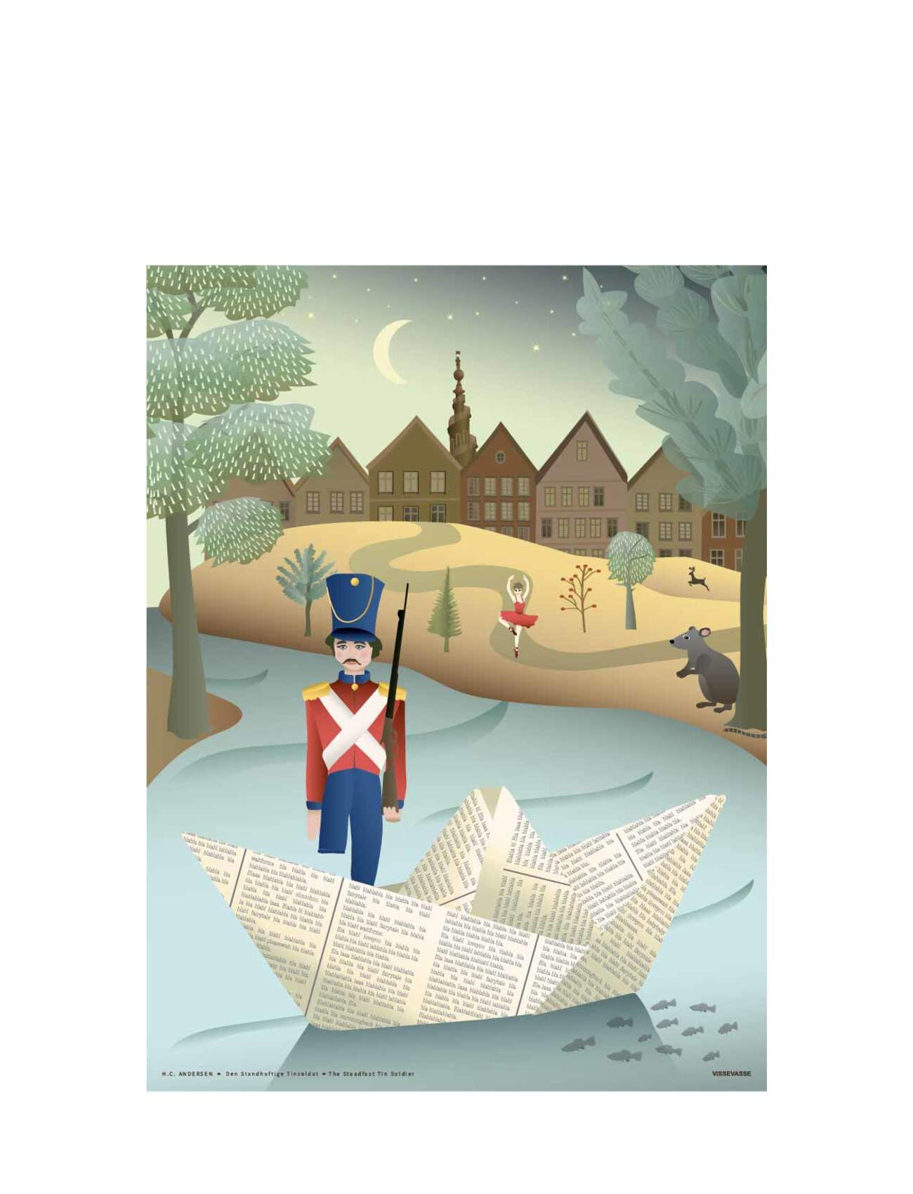 Vissevasse The Steadfast Tin Soldier Home Kids Decor Posters Multi/mønstret Vissevasse