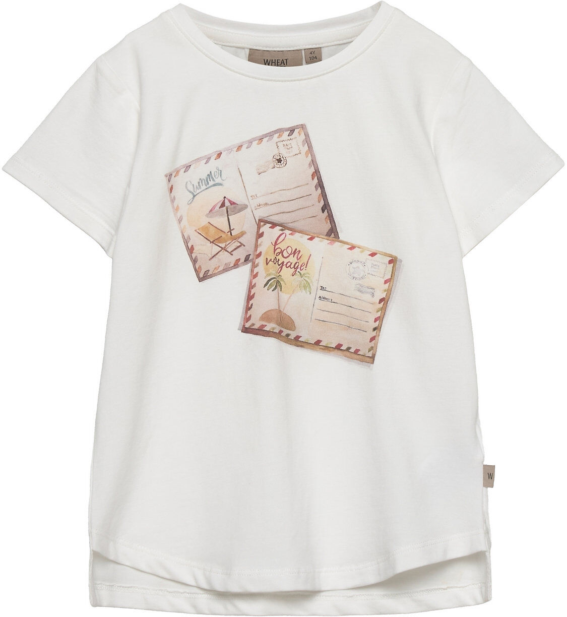 Wheat T-Shirt Postcards T-shirts Short-sleeved Hvit Wheat