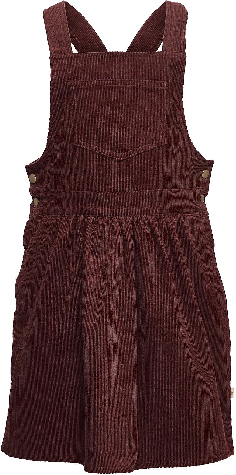 Wheat Apron Dress Conny Dresses & Skirts Dresses Dungaree Dress Rød Wheat