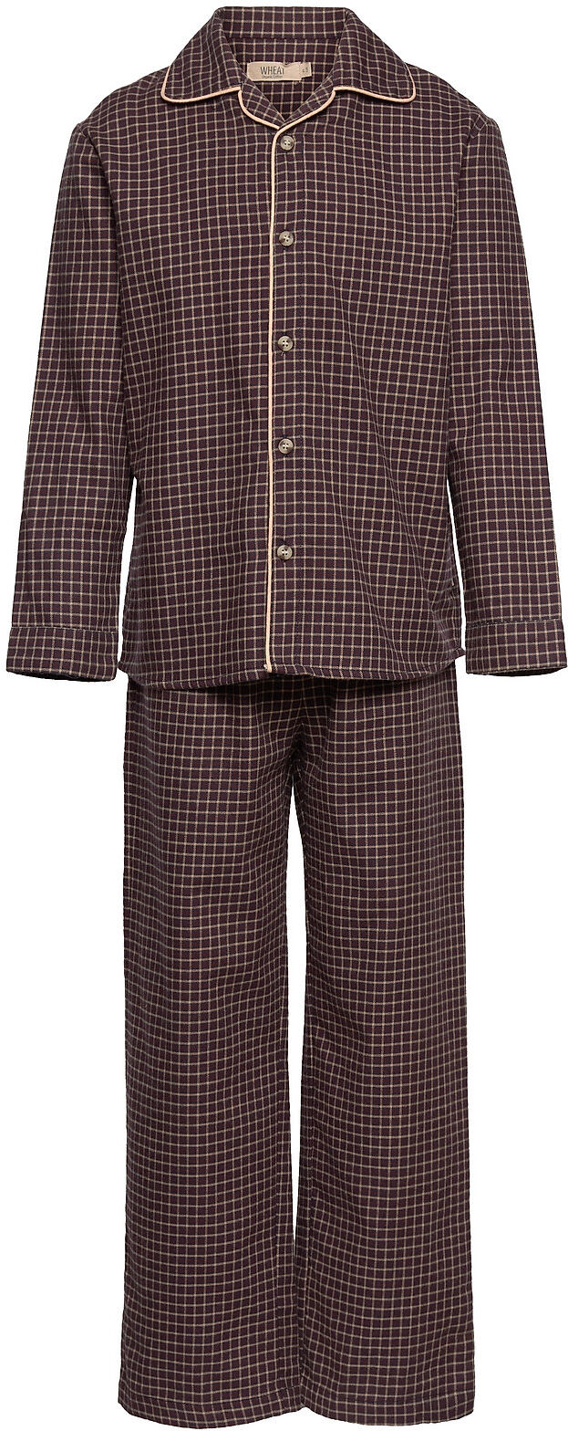 Wheat Pajamas Madison Pyjamas Sett Brun Wheat