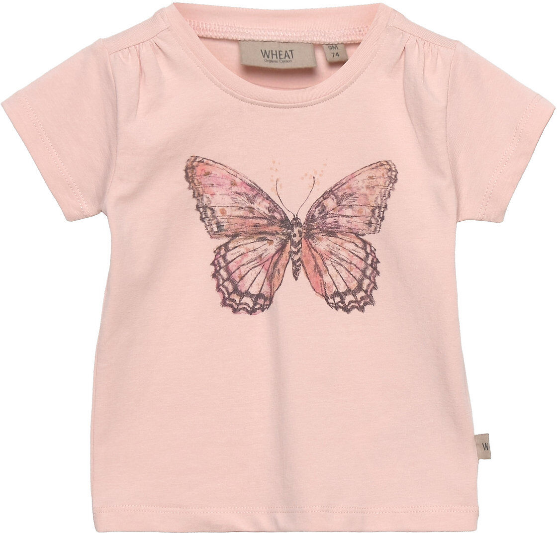 Wheat T-Shirt Butterfly T-shirts Short-sleeved Rosa Wheat