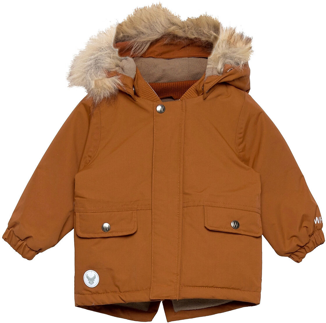 Wheat Jacket Lasse Tech Parkas Jakke Brun Wheat