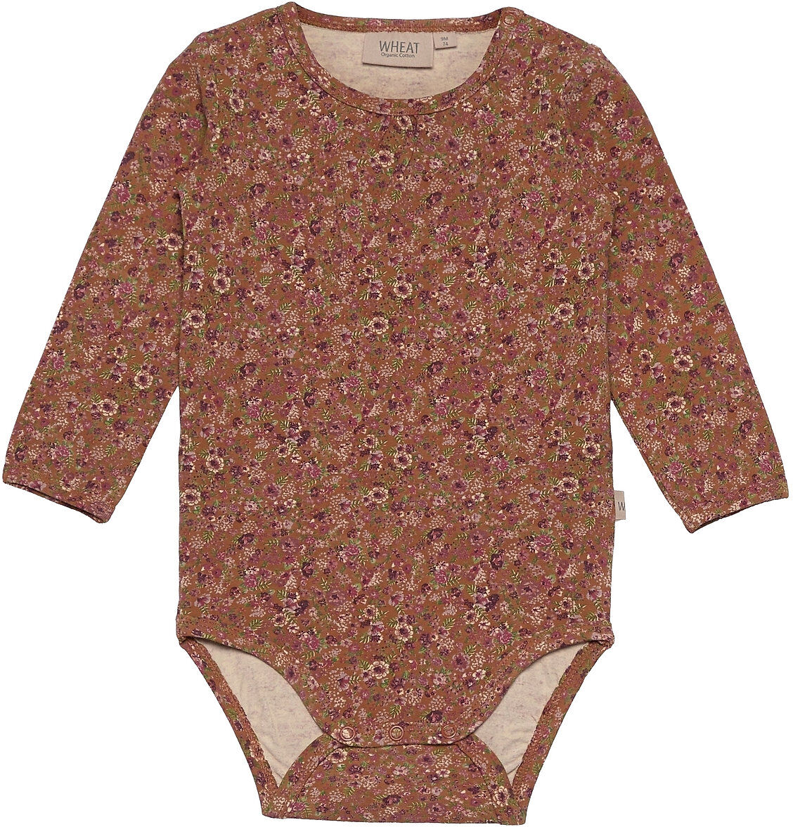 Wheat Body Liv Bodies Long-sleeved Brun Wheat