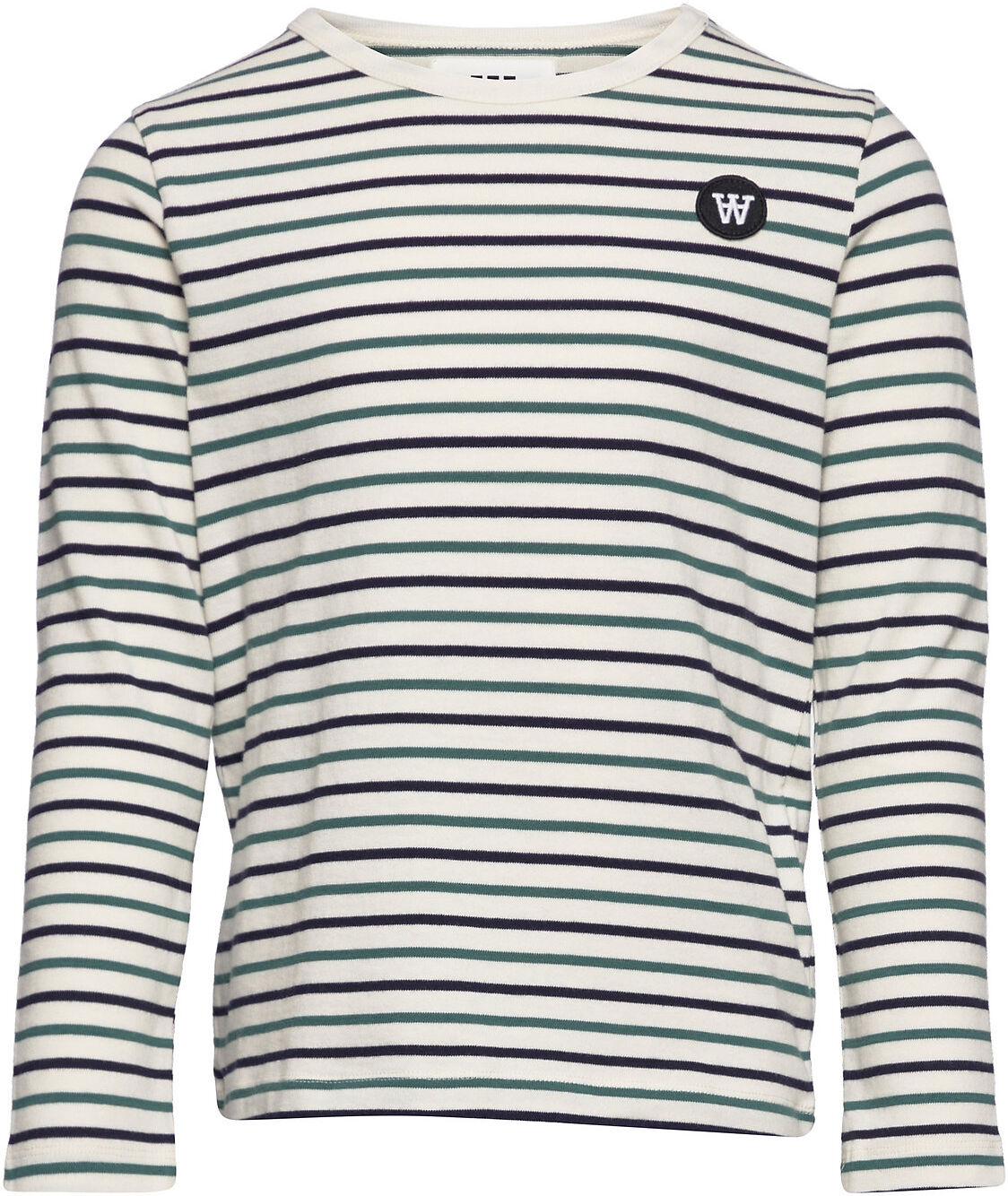 Wood Wood Kim Stripe Kids Ls T-Shirt T-shirts Long-sleeved T-shirts Multi/mønstret Wood Wood