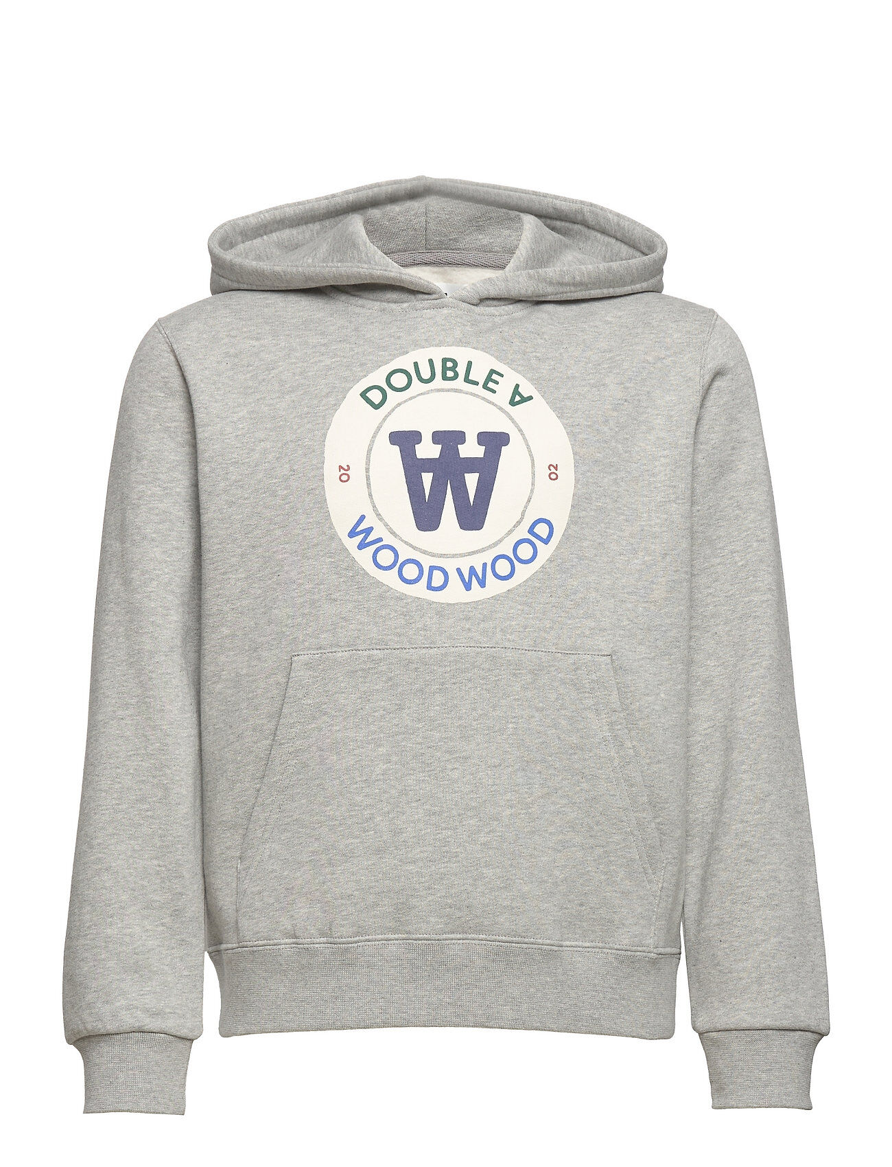 Wood Wood Izzy Crest Kids Hoodie Hettegenser Genser Grå Wood Wood