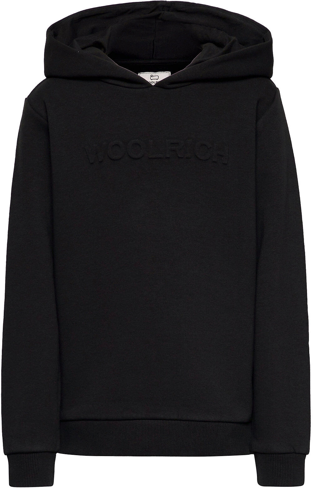 WOOLRICH Logo Hoodie Hettegenser Genser Svart WOOLRICH