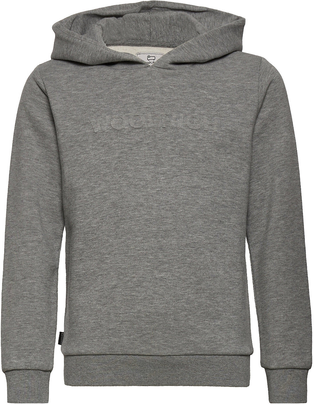 WOOLRICH Logo Hoodie Hettegenser Genser Grå WOOLRICH