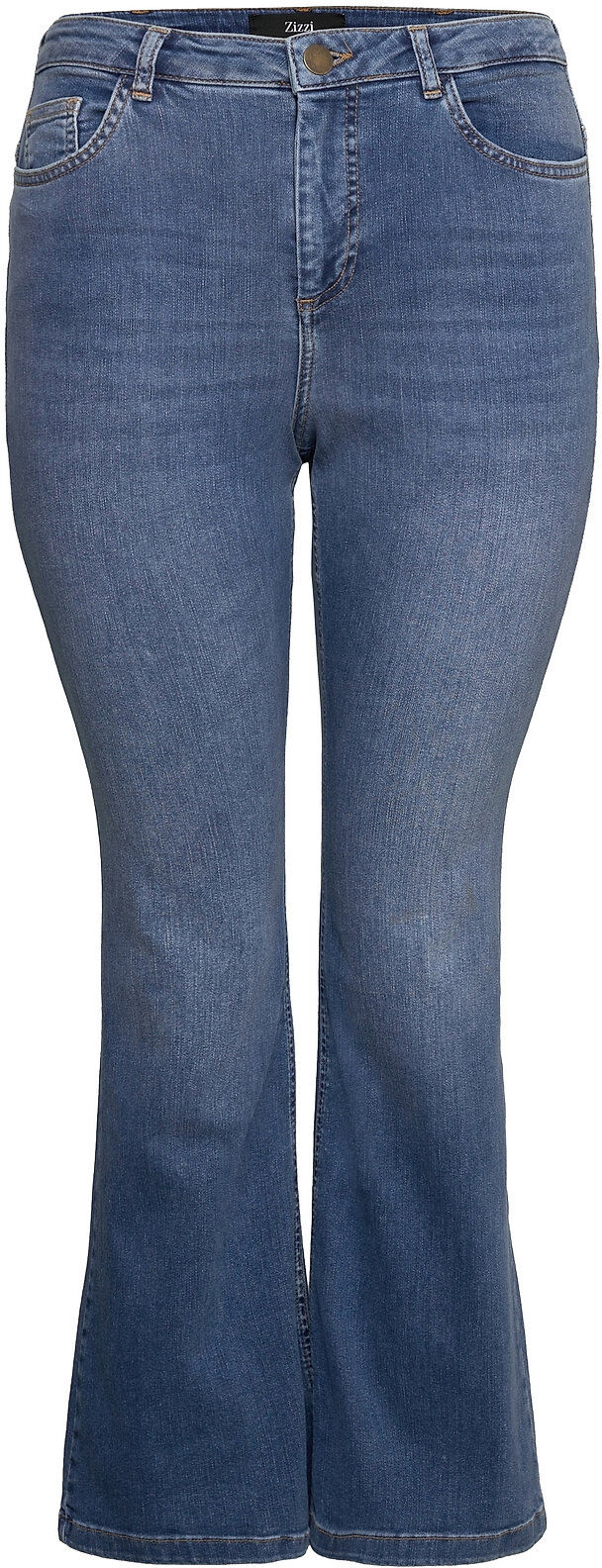 Zizzi Jposh, Ellen Jeans Jeans Bootcut & Flare Jeans Blå Zizzi