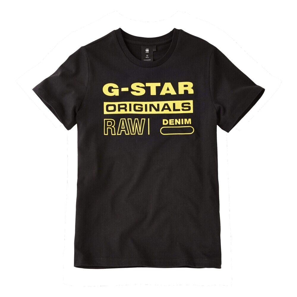 G-Star Raw Originals Logo T-skjorte Sort Male