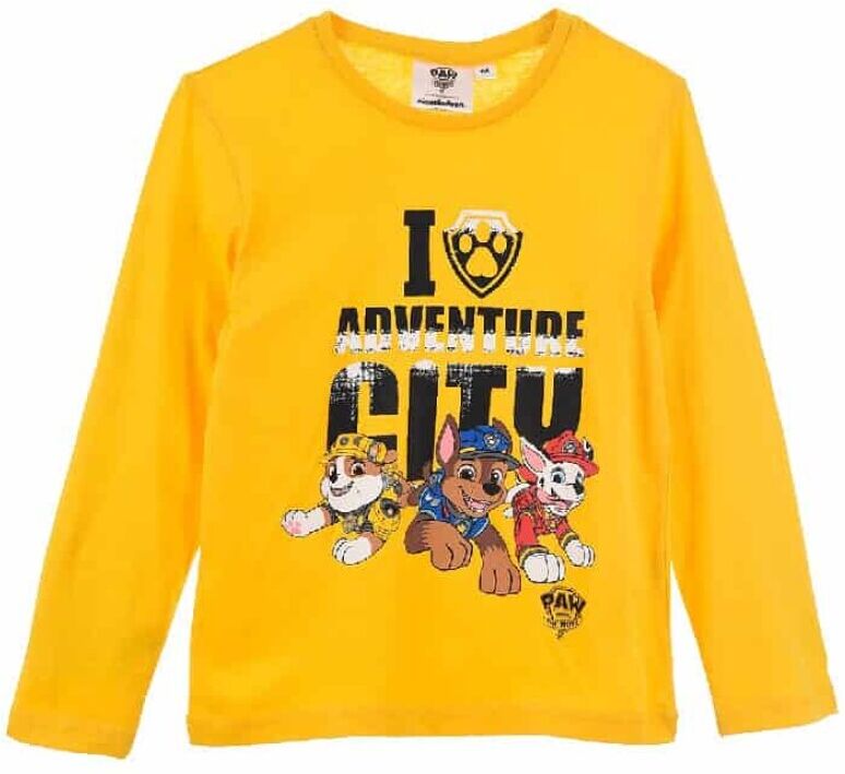 Paw Patrol LS T-skjorte Gul Male