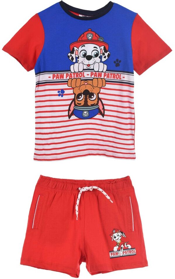 Paw Patrol Shorts og T-skjorte Sett Rød Male